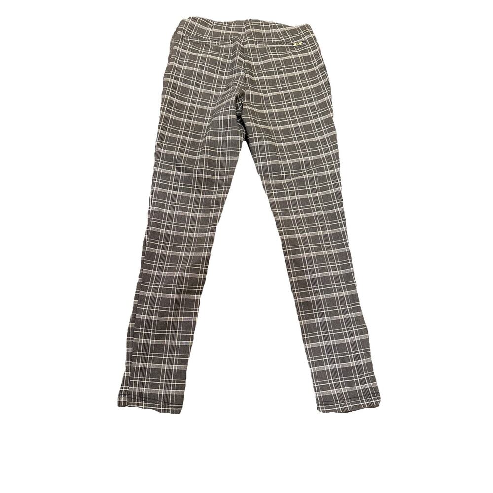 Calvin Klein-Womens Pants-Dark Gray Plaid Pull On Trouser-Preppy-Size 2 - Picture 9 of 15